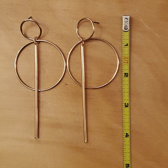 Rose gold earrings - Picture 2 of 2